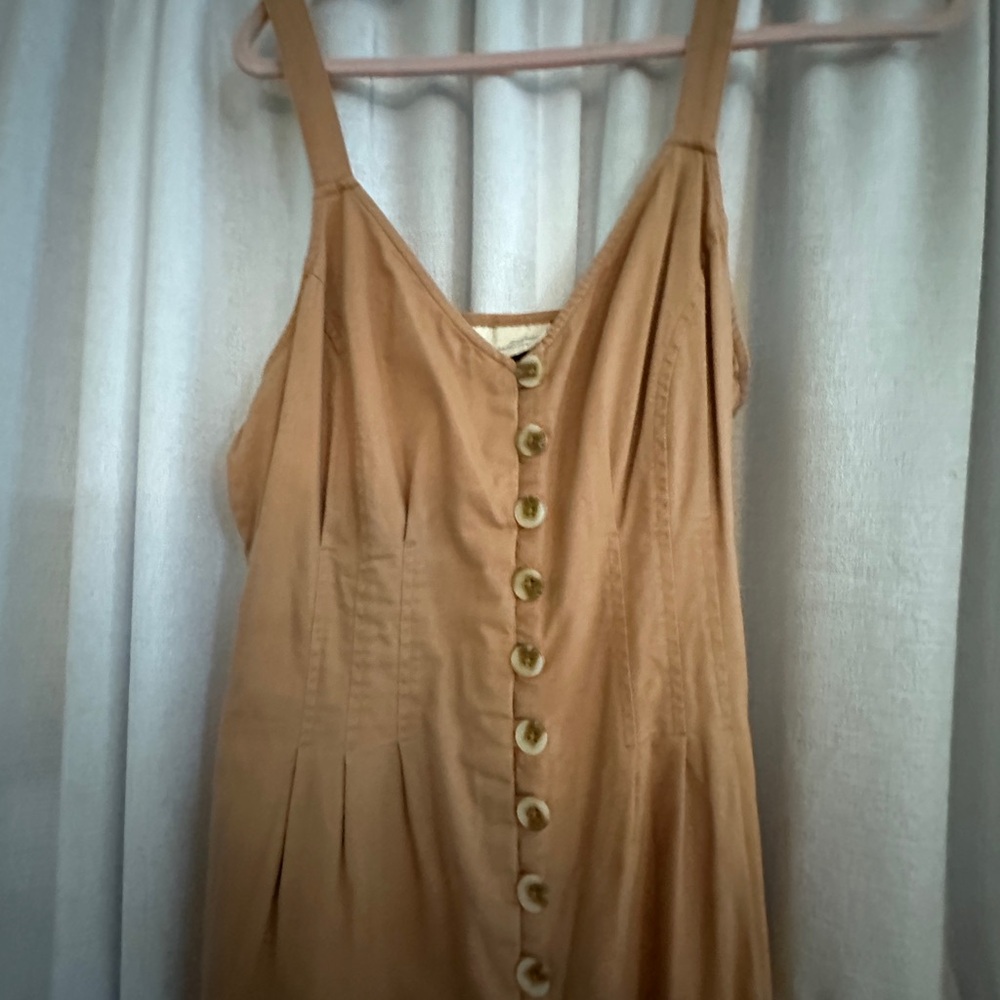 Universal Thread Camel Button-Front Jumpsuit - image 3